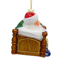 Noble Gems™ Glass Sleeping Santa Ornament