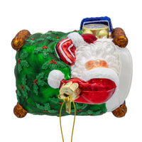 Noble Gems™ Glass Sleeping Santa Ornament