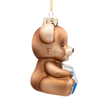Noble Gems™ Glass Hanukkah Teddy Bear Ornament