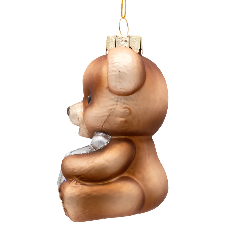 Noble Gems™ Glass Hanukkah Teddy Bear Ornament