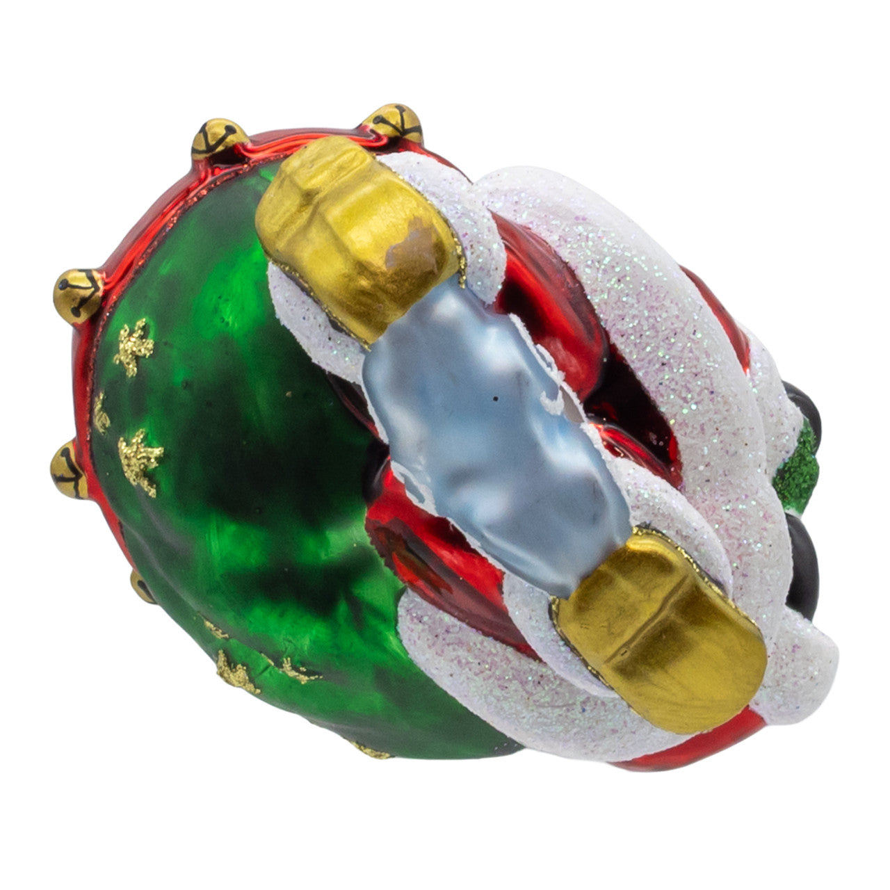 Noble Gems™ Glass Santa With Presents Ornament