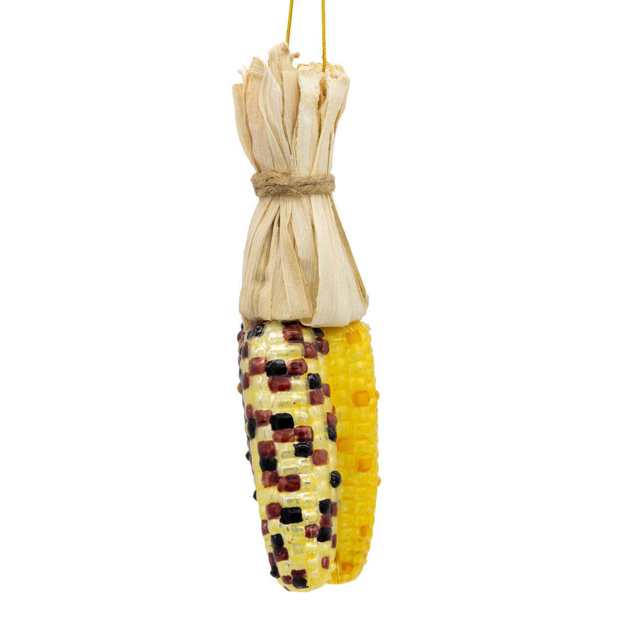Noble Gems™ Glass Harvest Corn Ornament
