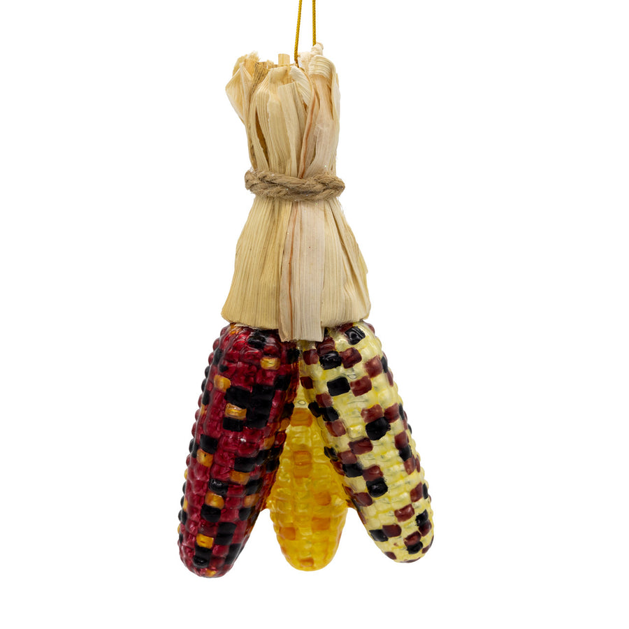 Noble Gems™ Glass Harvest Corn Ornament