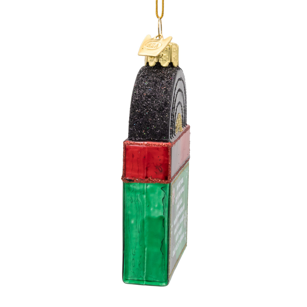 Noble Gems™ Glass Christmas Record Ornament