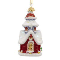 Noble Gems™ Glass Christmas House Ornament
