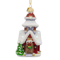 Noble Gems™ Glass Christmas House Ornament