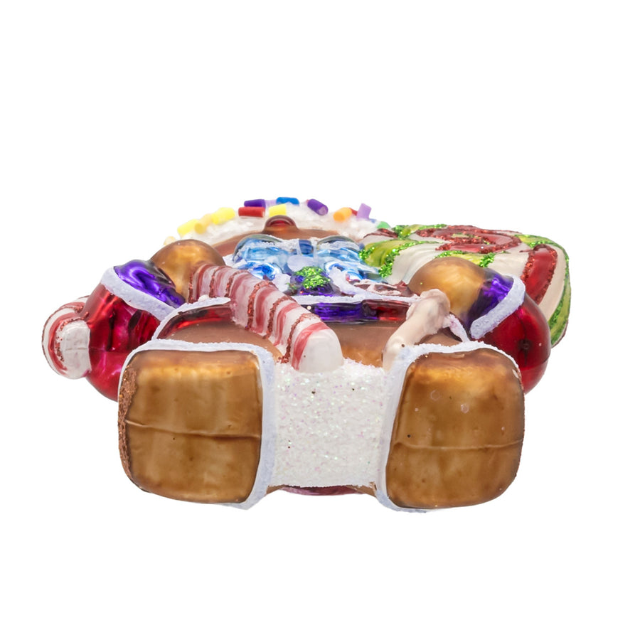 Noble Gems™ Glass Candy Gingerbread Man Ornament