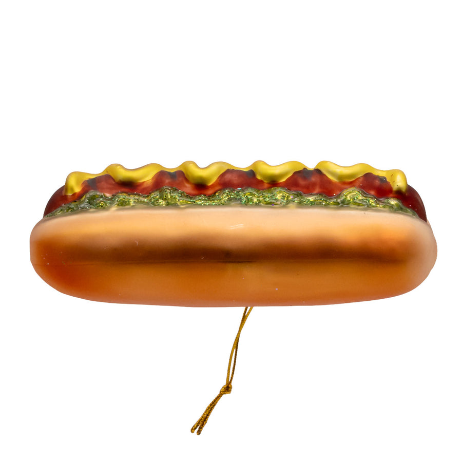 Noble Gems™ Glass Hot Dog Ornament