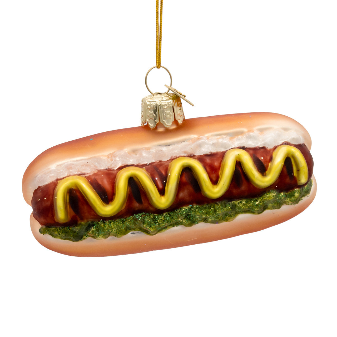 Noble Gems™ Glass Hot Dog Ornament