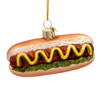 Noble Gems™ Glass Hot Dog Ornament