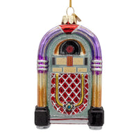 Noble Gems™ Glass Retro Juke Box Ornament