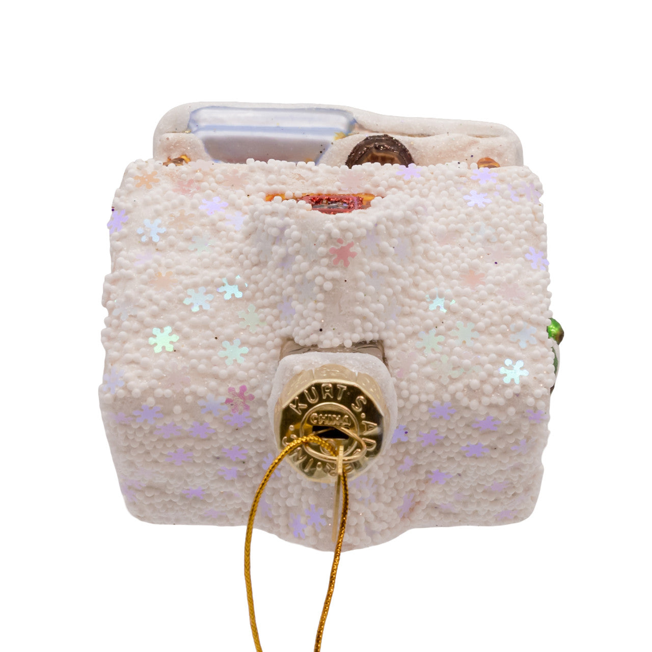 Noble Gems™ Glass Log Cabin Ornament