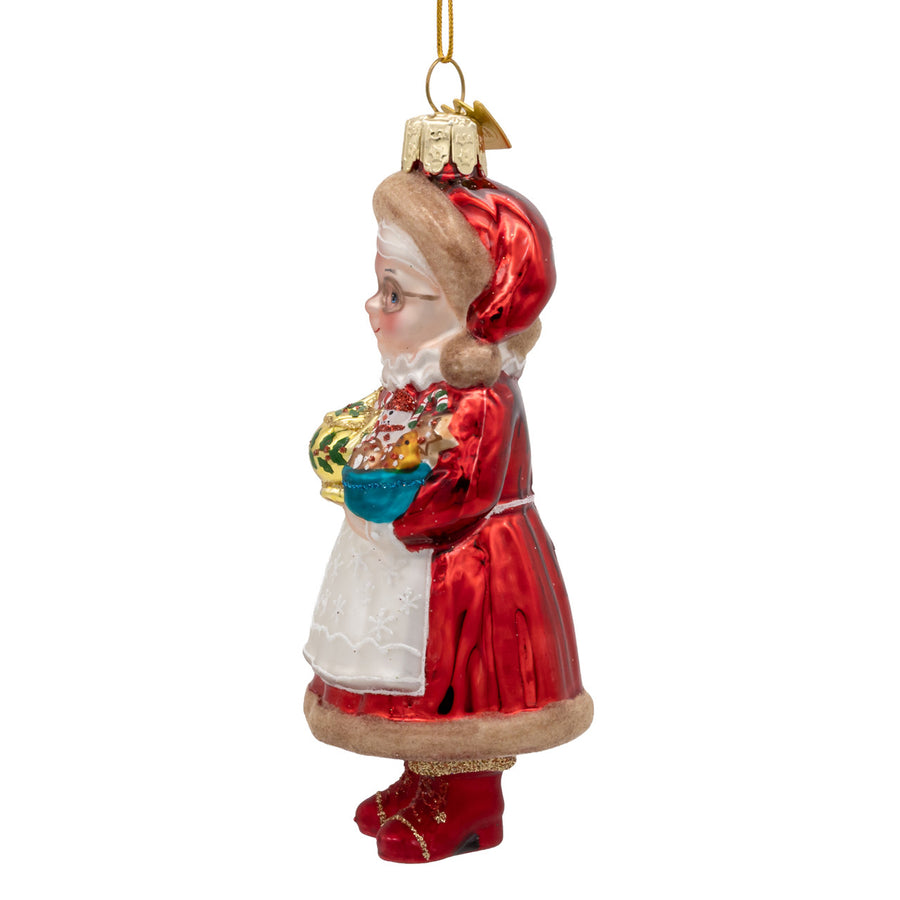 Noble Gems™ Glass Mrs. Claus Ornament