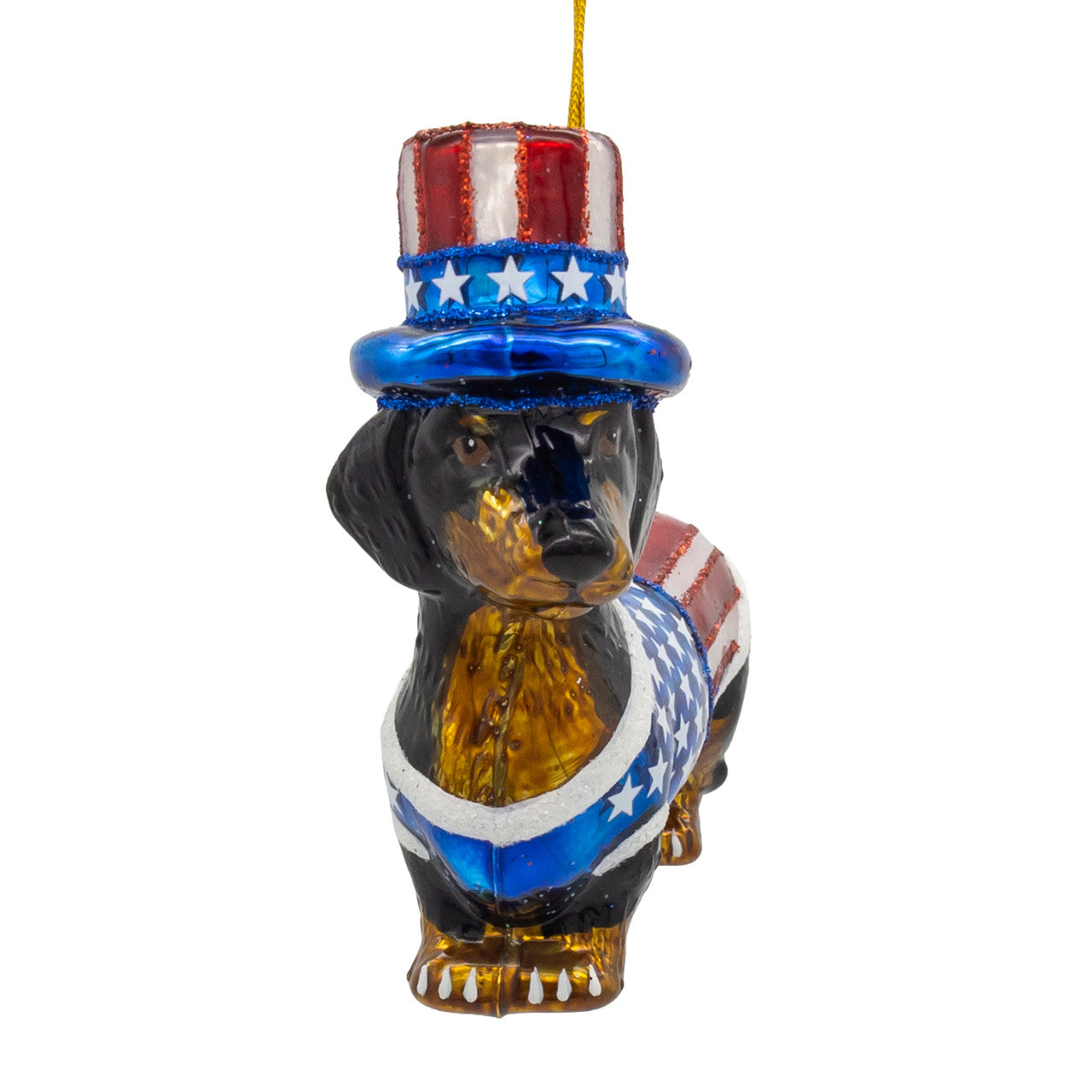 Noble Gems™ Glass 250th Dachshund Ornament