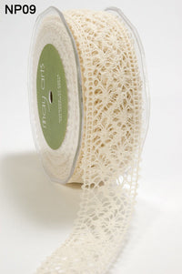 1.5 Inch Crochet Ribbon – NP09 – IVORY