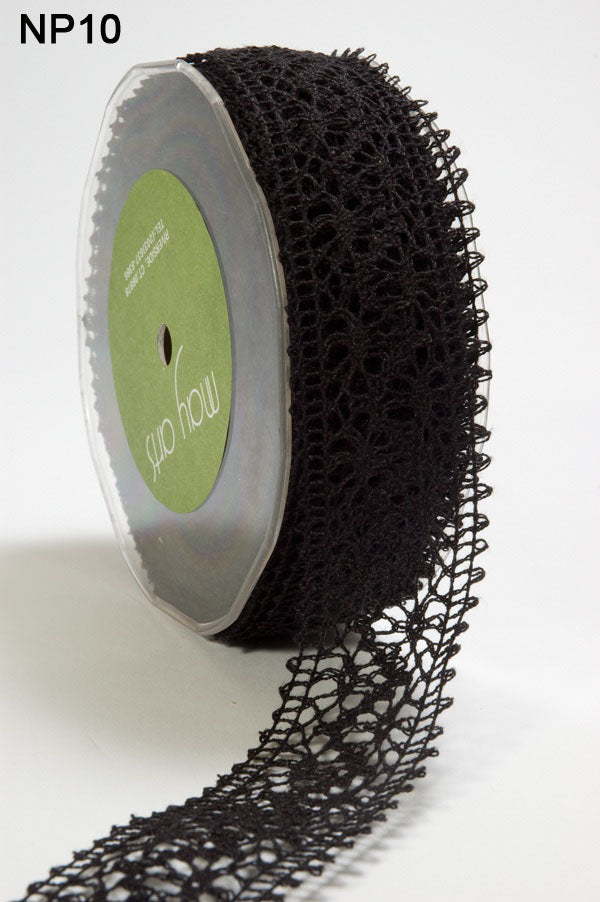 1.5 Inch Crochet Ribbon – NP10 – BLACK