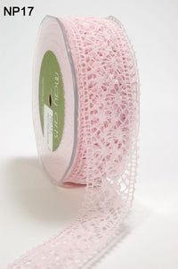 1.5 Inch Crochet Ribbon – NP17 – PINK