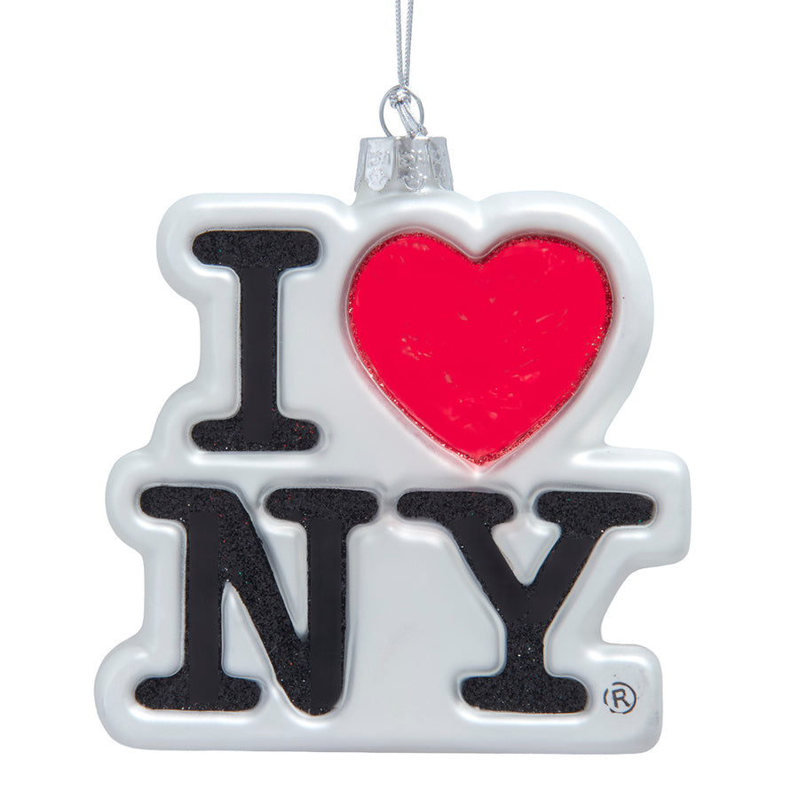 I Love NY® Glass Ornament