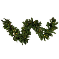 9' Pre-Lit LED Warm White Vanderbilt Garland