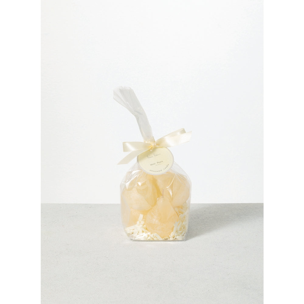 1.75" x 2.5" Melon White Mini Timber Pear Candle