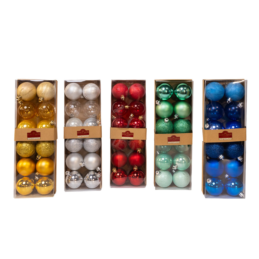 60MM Shatterproof Ball Ornaments