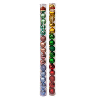 40MM Miniature Shatterproof Multicolored Ball Ornaments