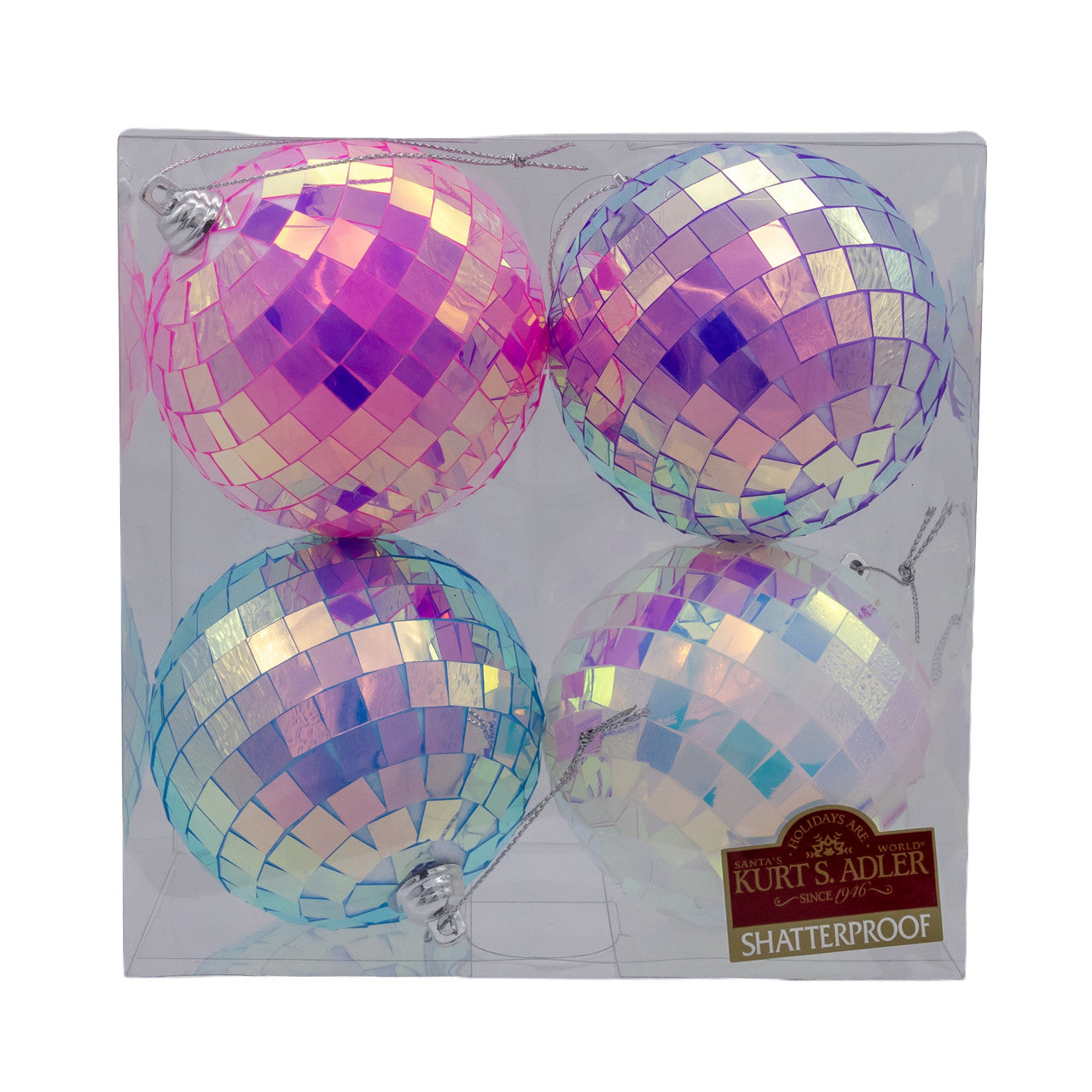 80MM Multicolor Iridescent Mirrow Ball Ornaments
