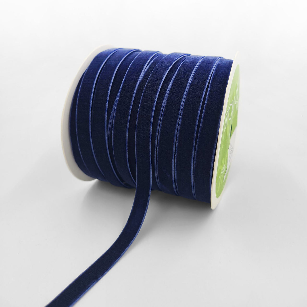 3/8 Inch Classic Velvet Ribbon with Woven Edge – PV-1-03 Navy
