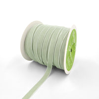 3/8 Inch Classic Velvet Ribbon with Woven Edge – PV-1-58 Jadite Green