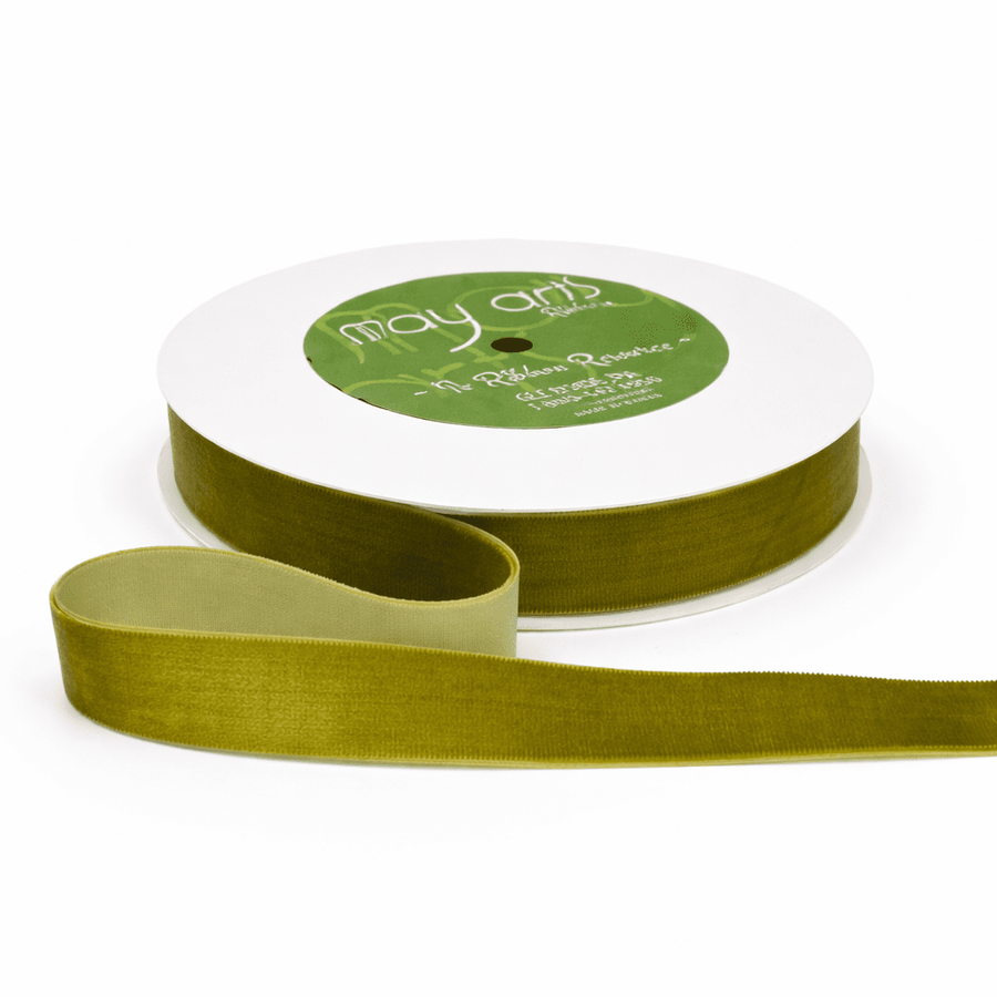 3/4 Inch Classic Velvet Ribbon with Woven Edge – PV-2-06 – Sweetpea