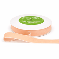 3/4 Inch Classic Velvet Ribbon with Woven Edge – PV-2-12 Nude