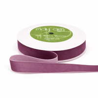 3/4 Inch Classic Velvet Ribbon with Woven Edge – PV-2-19 Wood Rose NEW