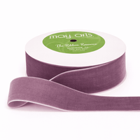 1.5 Inch Classic Velvet Ribbon with Woven Edge – PV-5-19 WOOD ROSE
