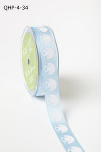 3/4 Inch Grosgrain Emoji Print Ribbon with Woven Edge – QHP-4-34 joy face with tears