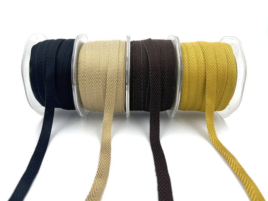 3/8 Inch Heavy Weight Twill Ribbon with Woven Edge