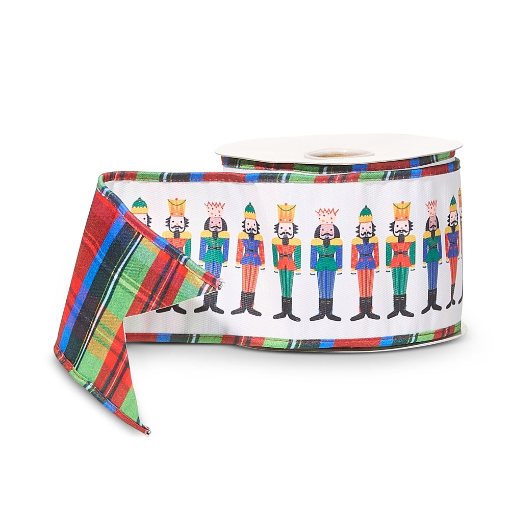 4" X 10 Yds Nutcracker Wired Ribbon