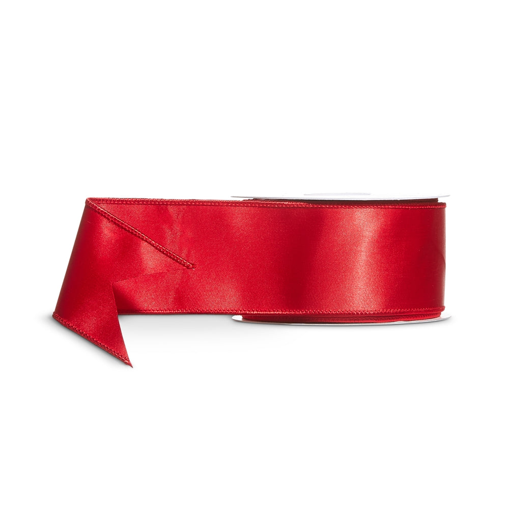 2.5" X 10 Yds Red Wired Ribbon