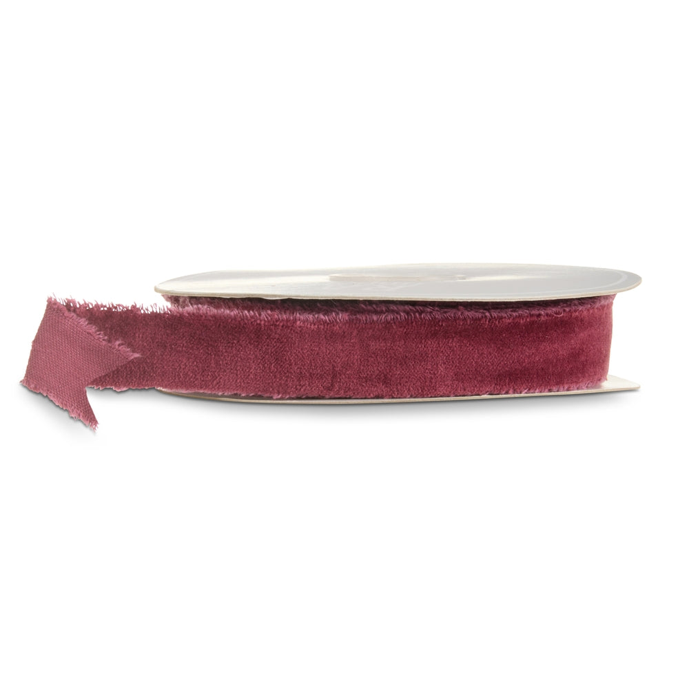 1" X 10 Plum Torn Edge Ribbon