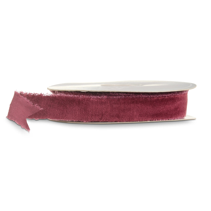 1" X 10 Plum Torn Edge Ribbon