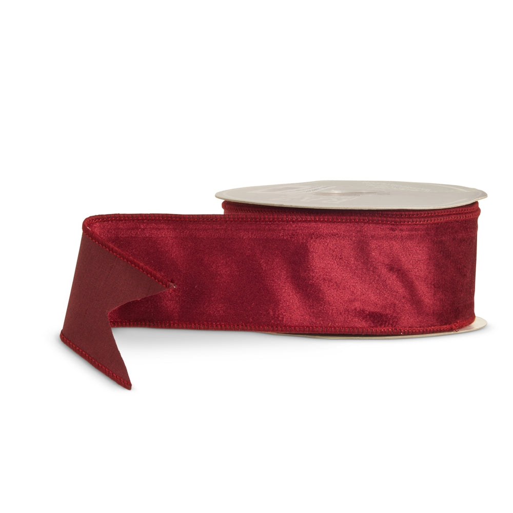 2.5" X 10 Yds Berry Velvet Ribbon