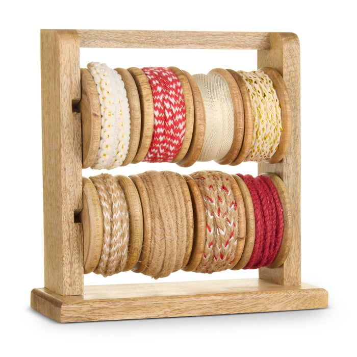 Spool of Red, Ivory and Gold Ribbon