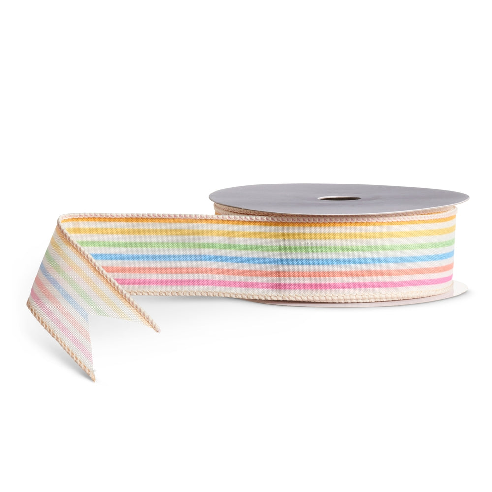 1.5" X 10 Yds Multicolor Stripe Ribbon