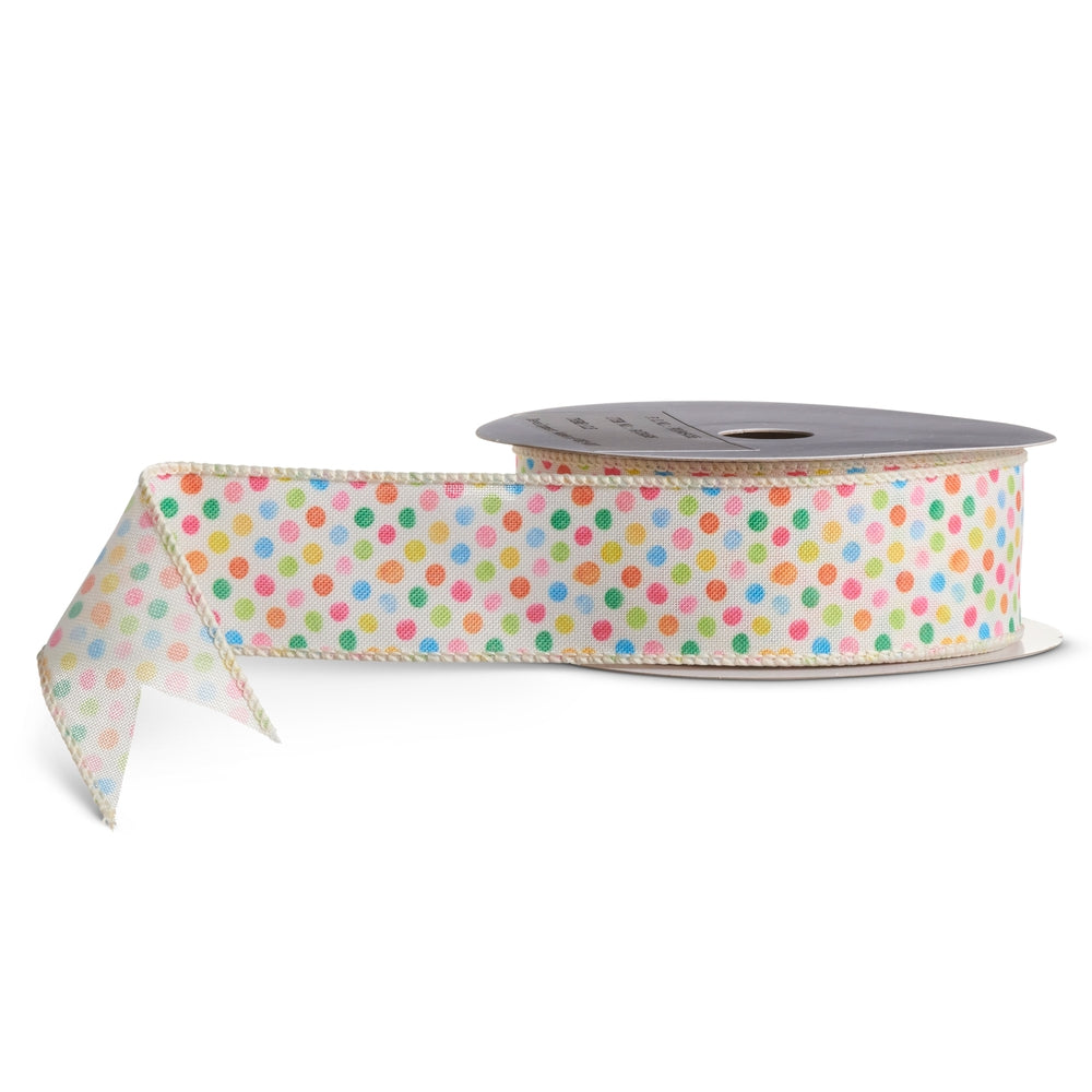 1.5" X 10 Yds Polka Dot Ribbon