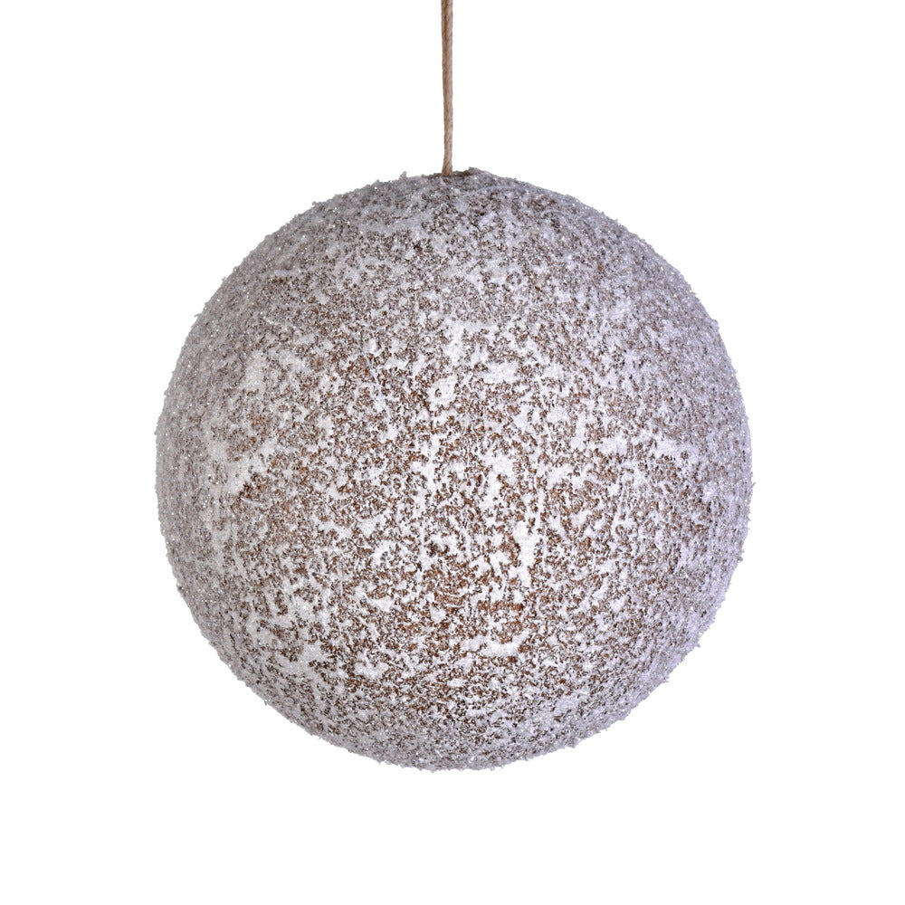 3" Glitter Frosted Beige Ball