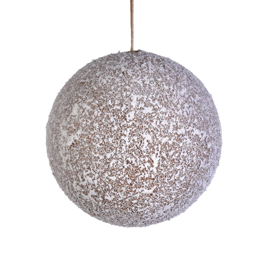 3" Glitter Frosted Beige Ball