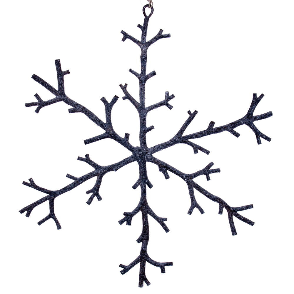 12" Brown Twig Snowflake Ornament