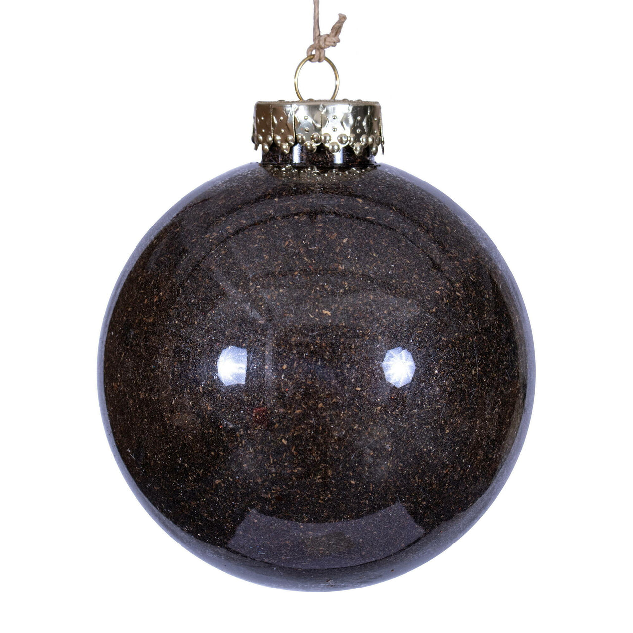 4" Chocolate Ball Ornament