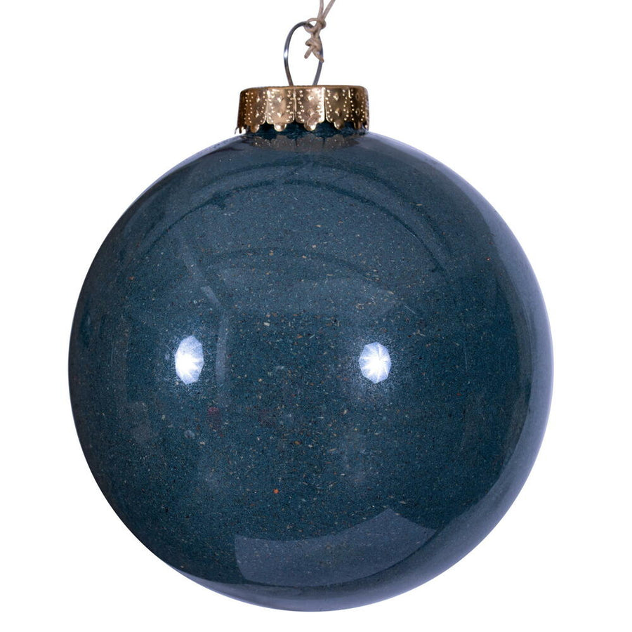 6" Denim Blue Ball Ornament