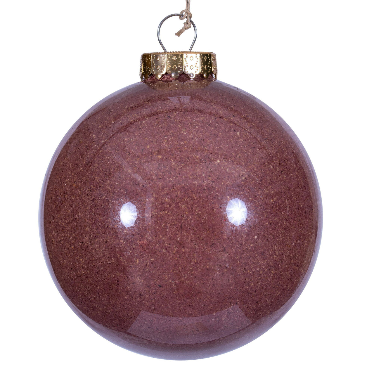 6" Mauve Ball Ornament