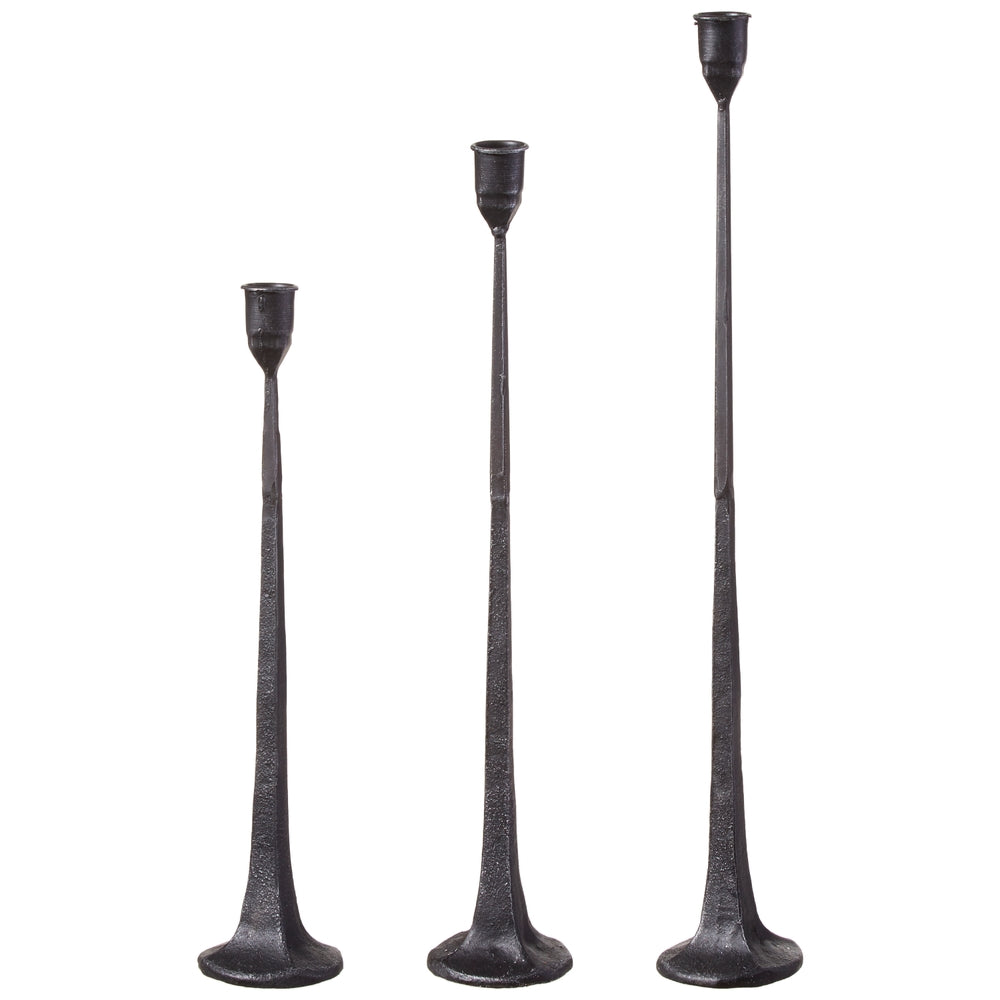 19.75" Black Candlesticks